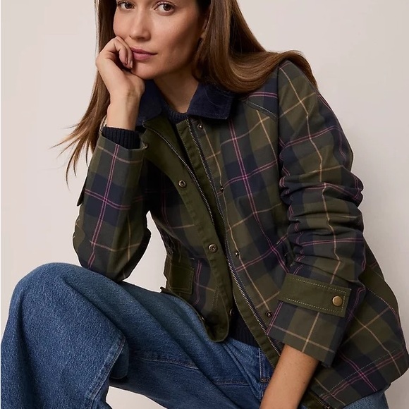 Ann Taylor Weekend Collection Plaid Collared Jacket - Picture 2 of 4